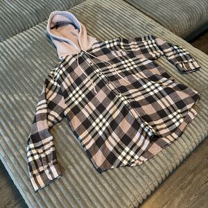 American Eagle flannel with fleece hood. Size XXL.